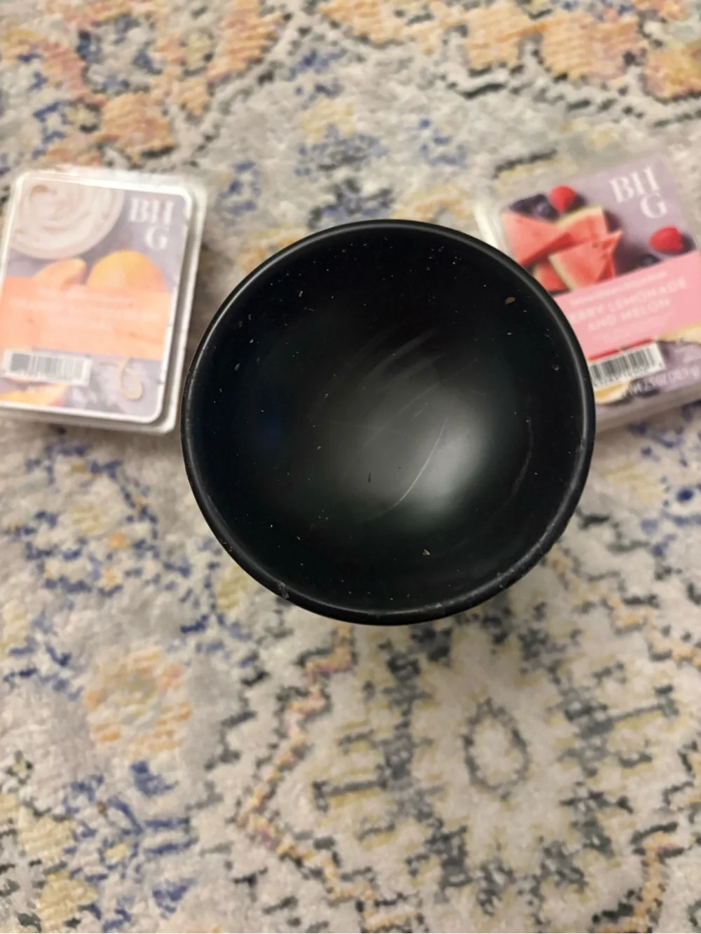 Black Wax Warmer with Assorted Wax Melts